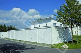10 pcs of concrete row garage with floor 298x5980 cm