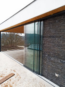 Terrace glazing VG17 with frameless glass