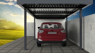 Garage space with box